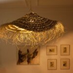 Casablanca Parasol Lampshade – Handwoven Moroccan Esparto Grass Pendant Light - Image 4
