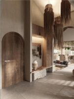 Waikiki Beach Lampshade – Natural Raffia Palm Leaf Tropical Pendant - Image 4