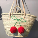 🍒 Basket Bag with Cherries – SWEET CHERRY LOVE - Image 3