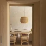 Moroccan Straw Art Pendant Light Raffia – Handwoven Natural Palm Leaf Lampshade