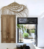 Casablanca Parasol Lampshade Ajouré – Handwoven Moroccan Esparto Grass Pendant - Image 7