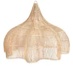 Royal Whipped Lampshade XXL – Handwoven Rattan Statement Pendant Light - Image 11