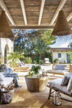 Casablanca Conical Lampshade – Handwoven Moroccan Pendant Light in Natural Alfa Fiber - Image 5