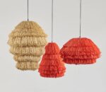 Cocoon Art Light – Sculptural Handwoven Palm Pendant Lamp - Image 3