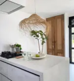 Casablanca Parasol Lampshade Ajouré – Handwoven Moroccan Esparto Grass Pendant - Image 5