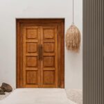 Shaggy Pendant Natural L – Handwoven Rattan Boho Lampshade