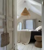 Casablanca Conical Lampshade – Handwoven Moroccan Pendant Light in Natural Alfa Fiber - Image 2