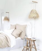 Moroccan Straw Lampshade Ball – Handwoven Palm Leaf Pendant Light - Image 10