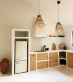 Casablanca Conical Lampshade Ajouré – Handwoven Moroccan Esparto Grass Pendant