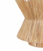 Serene Moroccan Raffia Pendant – Handwoven Natural Palm Leaf Boho Lampshade - Image 2