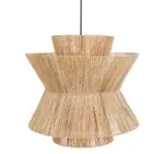 Serene Moroccan Raffia Pendant – Handwoven Natural Palm Leaf Boho Lampshade - Image 4