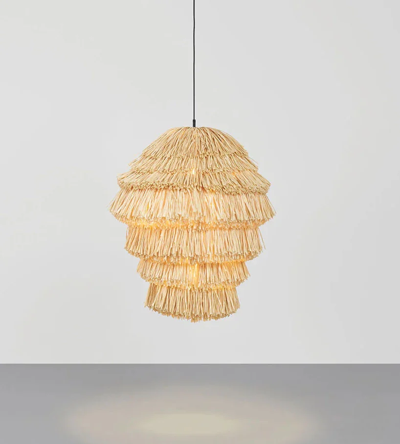 56423770.jpg Cocoon Art Light – Sculptural Handwoven Palm Pendant Lamp - Image 1