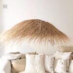 Moroccan Straw Lampshade – Natural Palm Leaf Parasol Pendant