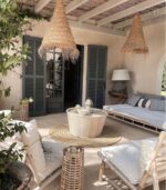 Casablanca Conical Lampshade – Handwoven Moroccan Pendant Light in Natural Alfa Fiber - Image 9