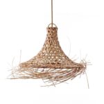 Mykonos Pendant Natural M – Handcrafted Rattan Coastal Boho Lampshade - Image 6