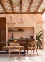 Mykonos Pendant Natural M – Handcrafted Rattan Coastal Boho Lampshade - Image 9