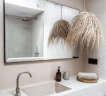 Moroccan Straw Lampshade Ball – Handwoven Palm Leaf Pendant Light - Image 4