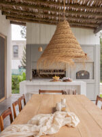 Casablanca Conical Lampshade – Handwoven Moroccan Pendant Light in Natural Alfa Fiber - Image 13