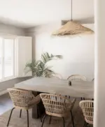 Casablanca Parasol Lampshade – Handwoven Moroccan Esparto Grass Pendant Light - Image 5