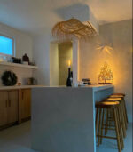 Casablanca Parasol Lampshade Ajouré – Handwoven Moroccan Esparto Grass Pendant - Image 13