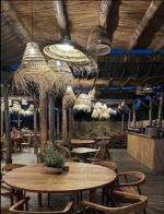 Casablanca Parasol Lampshade Ajouré – Handwoven Moroccan Esparto Grass Pendant - Image 12