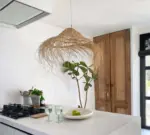 Casablanca Parasol Lampshade Ajouré – Handwoven Moroccan Esparto Grass Pendant - Image 11