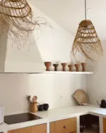 Casablanca Conical Lampshade Ajouré – Handwoven Moroccan Esparto Grass Pendant - Image 16