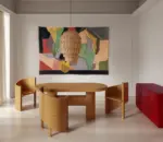 Cocoon Art Light – Sculptural Handwoven Palm Pendant Lamp - Image 2