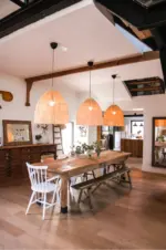 Moroccan Dunes Raffia Pendant – Handwoven Natural Raffia Desert-Inspired Lampshade