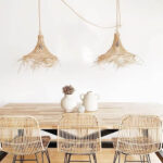 Mykonos Pendant Natural M – Handcrafted Rattan Coastal Boho Lampshade - Image 4